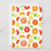 Citrus Flat Note Card Dankeskarte (Rückseite)