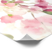 Citrus Floral Baby Dusche Begrüßungszeichen Plakat (Ecke)