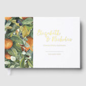 Citrus Floral | Botanische Hochzeit Gästebuch (Vorderseite)