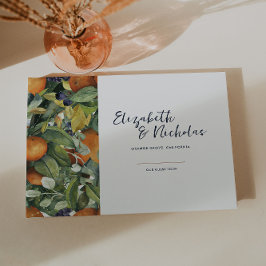 Citrus Floral | Botanische Hochzeit Gästebuch