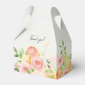 Citrus Floral Brautparty Duschbox Geschenkschachtel (Rückseite)