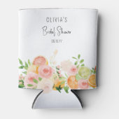 Citrus Floral Brautparty tropisch hell Dosenkühler (Vorderseite)