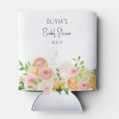 Citrus Floral Brautparty tropisch hell Dosenkühler (Rückseite)