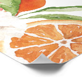 Citrus Floral Brautparty zum Download Willkommen Poster (Ecke)