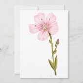 Citrus Floral Bridal Dusche Einladung (Rückseite)