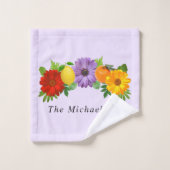 Citrus Floral Garden Badhandtuch Set (Waschlappen)