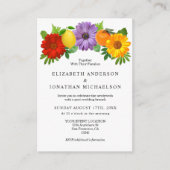 Citrus Floral Garden Post Wedding Begleitkarte (Vorderseite)