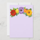 Citrus Floral Garden Wedding Couples Dusche Einladung (Rückseite)