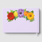 Citrus Floral Garden Wedding Gästebuch (Rückseite)