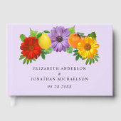 Citrus Floral Garden Wedding Gästebuch (Vorderseite)