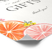 Citrus Floral Kleine Süsse Karten und Geschenke Ze Poster (Ecke)