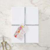 Citrus Floral Lemon Orange Brautparty Geschenkanhänger (Mit Garn)