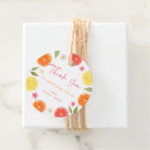 Citrus Floral Lemon Orange Brautparty Geschenkanhänger (Beispiel)