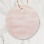 Citrus Floral Lemon Orange Brautparty Geschenkanhänger (Rückseite)