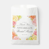 Citrus Floral Main Squeeze Brautparty Dessert Geschenktütchen (Vorderseite)