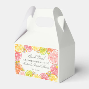 Citrus Floral Main Squeeze Brautparty Gable Geschenkschachtel