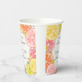 Citrus Floral Main Squeeze Brautparty Pappbecher (Links)