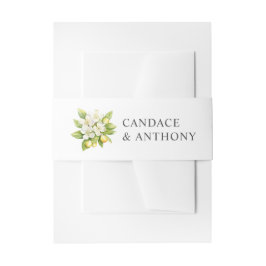 Citrus Floral Wedding Einladungsbanderole