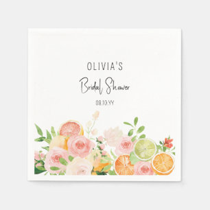 Citrus Florale Brautparty Dusche Serviette