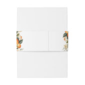 Citrus Florals Wedding Cutlery Band Orange Blume (Rückseitenbeispiel)