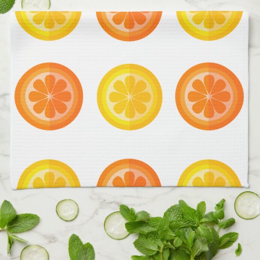 Citrus Fresh Teetuch Handtuch (Gefaltet)
