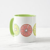 Citrus Frucht Orange Grapefruit Lemon Limon tropis Tasse (Vorderseite Links)