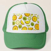 Citrus Frucht Trucker Hat Truckerkappe (Vorderseite)
