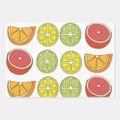 Citrus Fruchtgarten Party Geschenkpapier Set (Vorderseite 3)