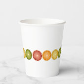 Citrus Fruchtpapier Cup Pappbecher (Rückseite)