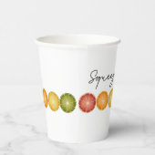 Citrus Fruchtpapier Cup Pappbecher (Rechts)