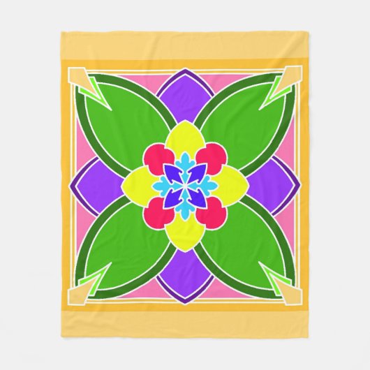 Citrus Frühstück Fleecedecke (Vorderseite)