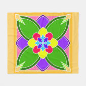 Citrus Frühstück Fleecedecke (Vorderseite (Horizontal))