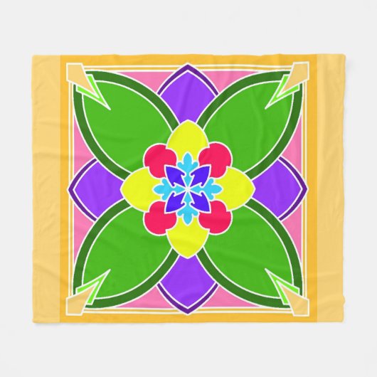 Citrus Frühstück Fleecedecke (Vorderseite (Horizontal))