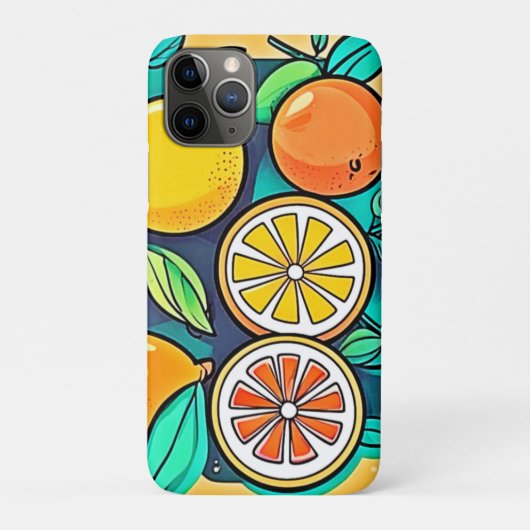 Citrus Fruit Art Design Case-Mate iPhone Hülle (Rückseite)