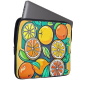 Citrus Fruit Art Design Laptopschutzhülle (Vorne Rechts)