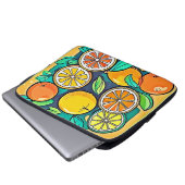 Citrus Fruit Art Design Laptopschutzhülle (Vorne Knopf)