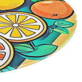 Citrus Fruit Art Design Schneidebrett (Ecke)