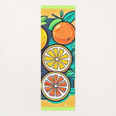 Citrus Fruit Art Design Yogamatte (Vorderseite)