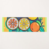 Citrus Fruit Art Design Yogamatte (Vorderseite (Horizontal))