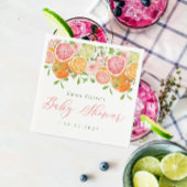 Citrus Fruit & Blume Babydusche Serviette