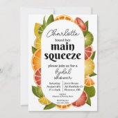 Citrus Fruit Bridal Dusche Einladung (Vorderseite)