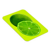 Citrus Fruit, Bright Green Slice of Lime Magnet (Rechte Seite)