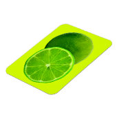 Citrus Fruit, Bright Green Slice of Lime Magnet (Linke Seite)