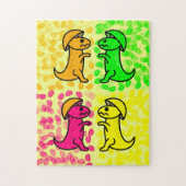 Citrus Fruit Dinosaurs Puzzle (Vertikal)