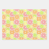 Citrus Fruit Geschenkpapier Set (Vorderseite)