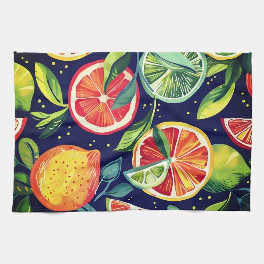 Citrus Fruit Kitchtuch Geschirrtuch (Horizontal)