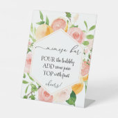 Citrus Fruit Mimosa Bar Sign Sockelschild (Vorderseite)