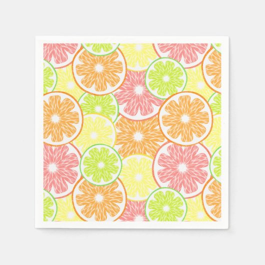 Citrus Fruit Paper Serviette (Vorderseite)