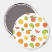 Citrus Fruit Pattern Magnet (Vorderseite/Rückseite)