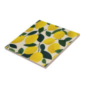 Citrus Fruit Pattern Yellow Lemons Mediterranean Fliese (Seite)